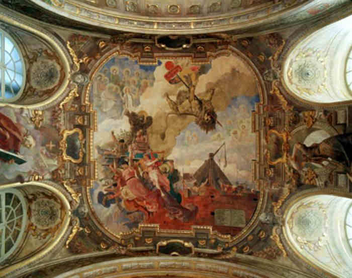 L'apoth&eacute;ose peinture du plafond de la salle des Illustres du Capitole de Toulouse