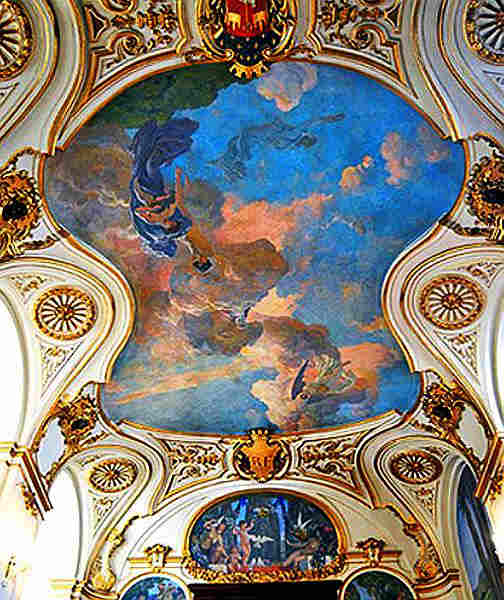 Plafond du Grand escalier au Capitole de Toulouse