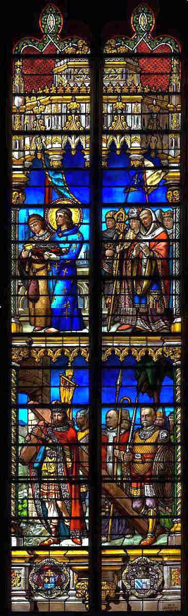 Vitrail cath&eacute;drale St-Pierre de Toulouse - stained glass Toulouse's cathedral