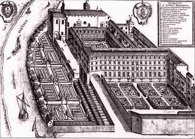 Eglise de la Daurade et son vouvent, lithographie