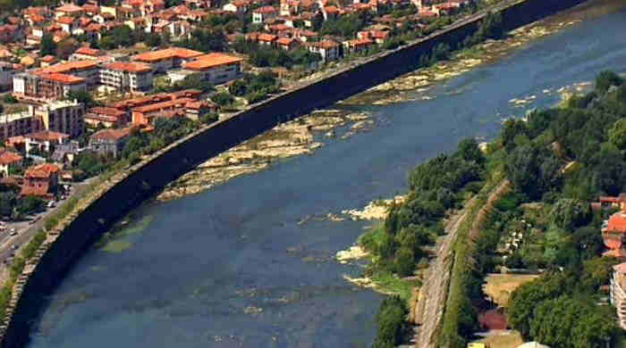 vue de la  digue &agrave; Toulouse