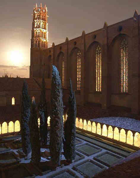 Les Jacobins de Toulouse, le clo&icirc;tre illumin&eacute;