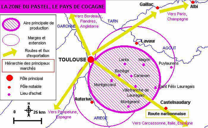 le pays de Cocagne, zone du pastel