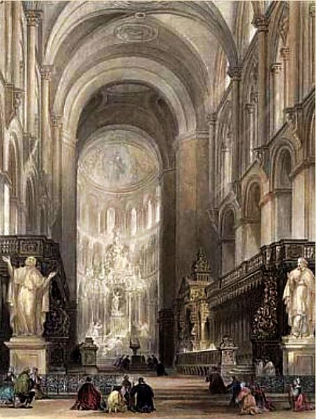 &eacute;glise St-Sernin de Toulouse par T. Allom