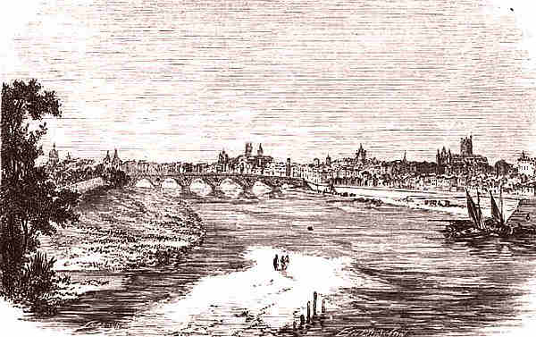 Toulouse, lithographie 19e