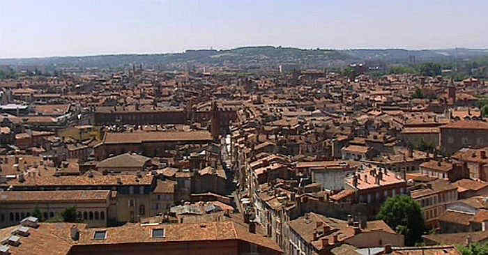 Vue de Toulouse depuis le clocher de St-Sernin