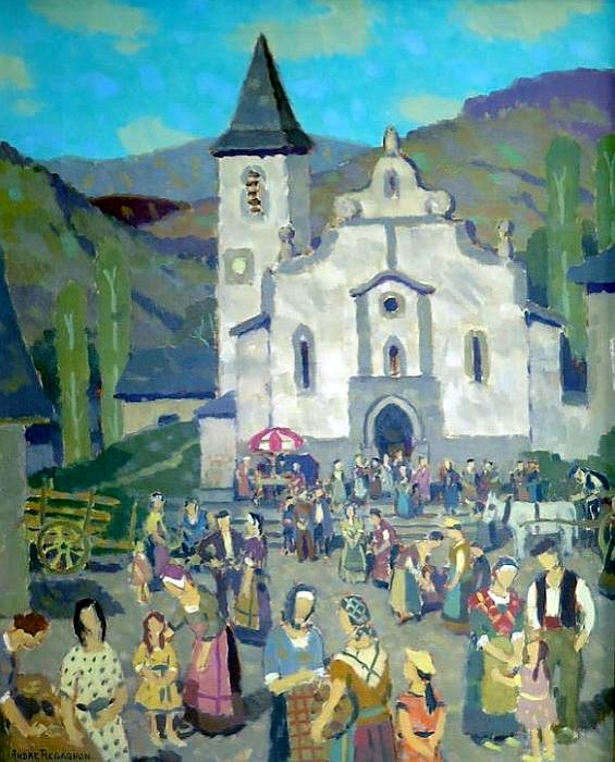 jour de march&eacute; &agrave; Erc&eacute; par Albert Regagnon