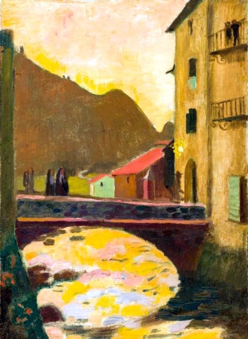 Pont vers Ax les Thermes par Maurice Denis