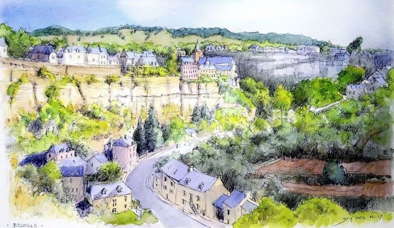 Bozouls par Guy Moll