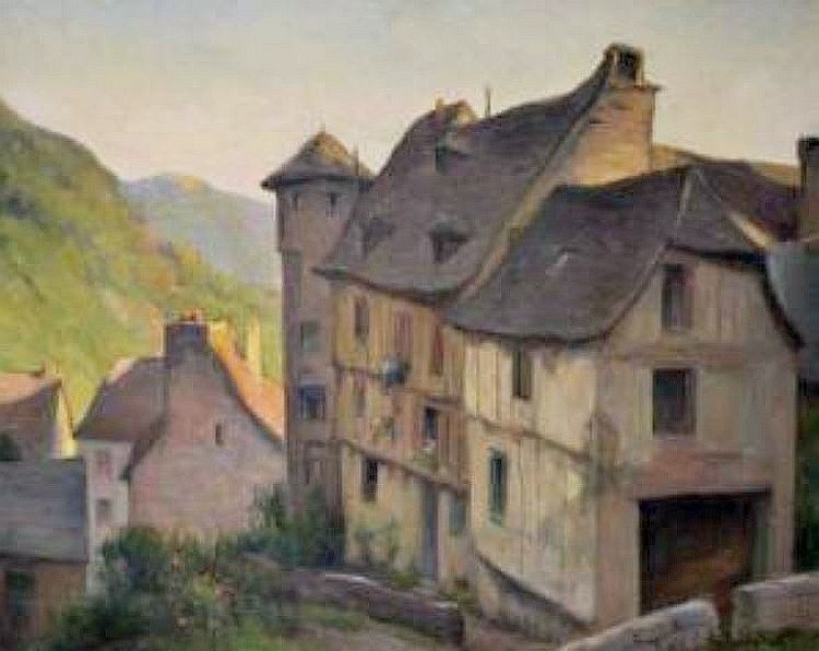 Vieilles maisons &agrave; Conques par Edmond Quinton