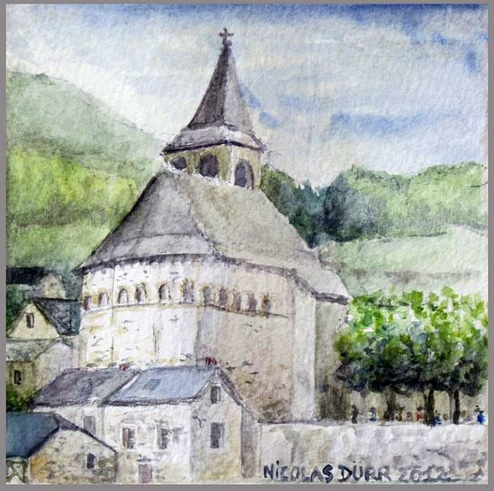 &eacute;glise de Sainte Eulalie d'Olt  par Nicolas Durr