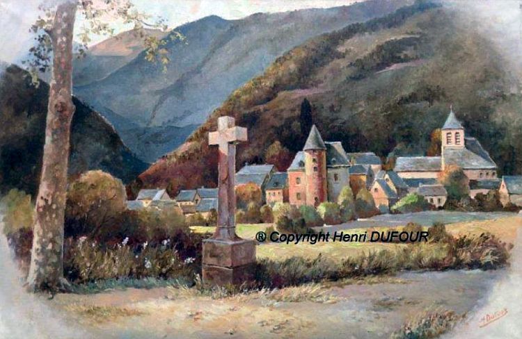 Sainte Eulalie d'Olt par Henri Dufour