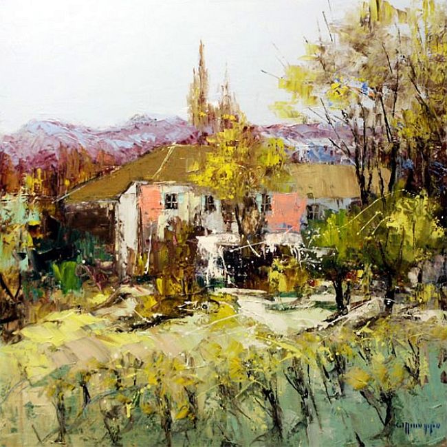 La campagne toulousaine par C&eacute;lestin Messaggio