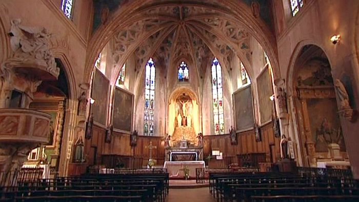 Int&eacute;rieur de la coll&eacute;giale St-F&eacute;lix &agrave; St-F&eacute;lix Lauraguais