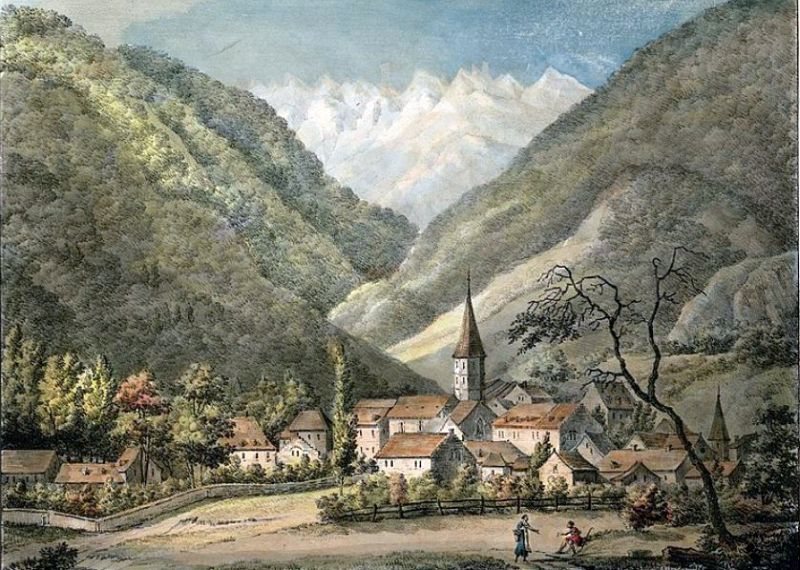 Bagn&egrave;res de Luchon 1821