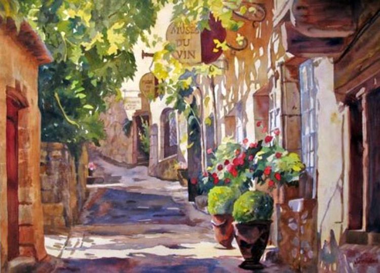 St-Cirq Lapopie by Jann Lawrance Pollard