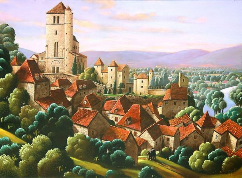 St-Cirq Lapopie by George Callaghan