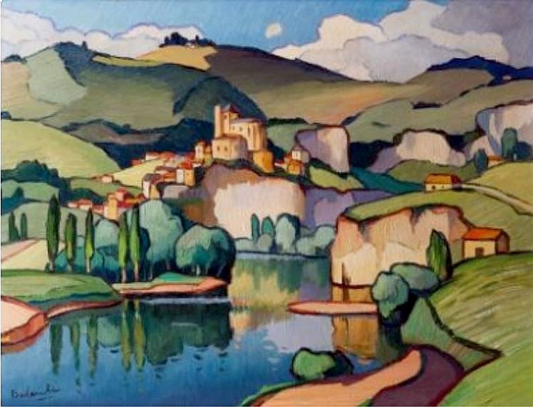 St-Cirq Lapopie par Gaston Balande