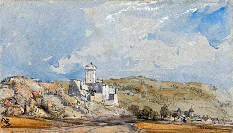 ch&acirc;teau de Lourdes by William Callow