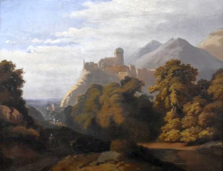 ch&acirc;teau de Lourdes peinture