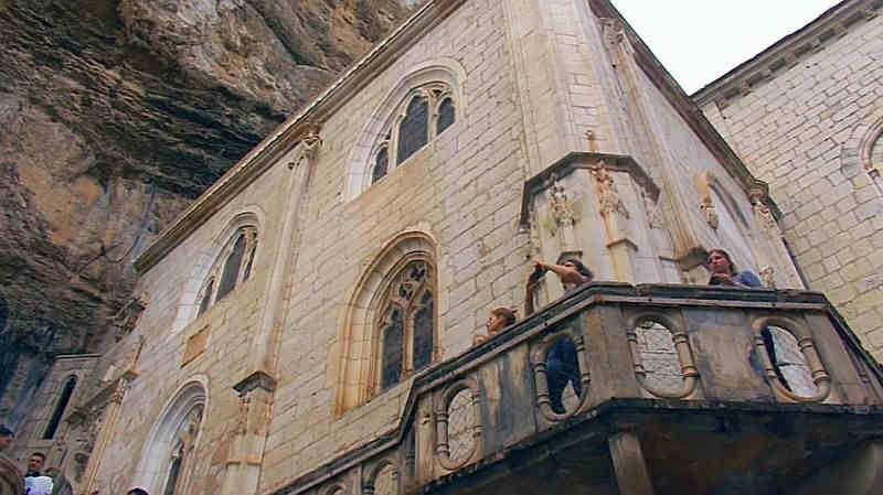 Vue de la chapelle Notre-Dame du sanctuaire de Rocamadour