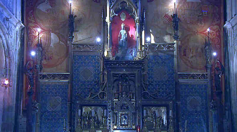 Int&eacute;rieur de la Chapelle Notre-Dame de Rocamadour