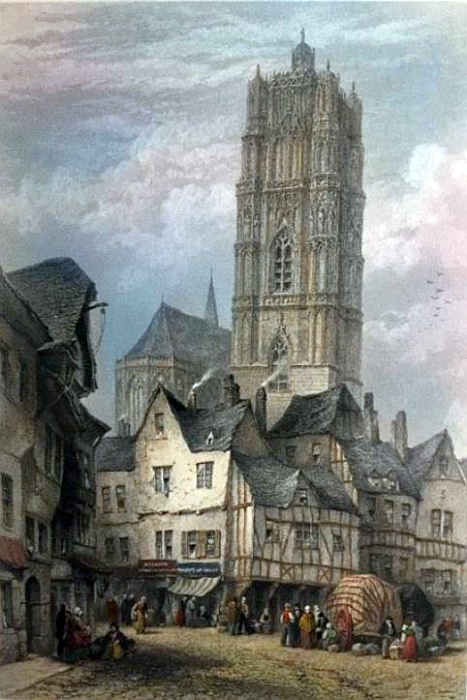 Clocher cath&eacute;drale de Rodez 1837
