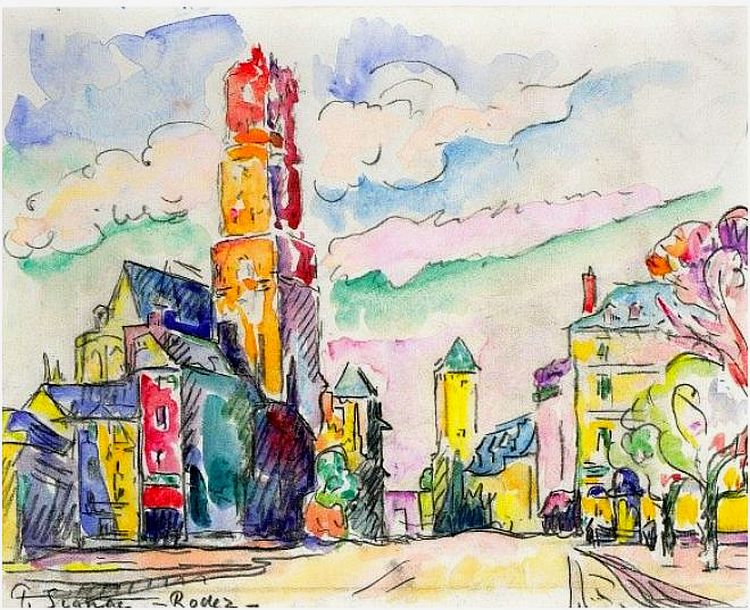 Rodez par Paul Signac