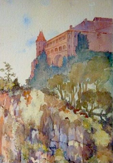 Chateau de Bruniquel par Joseph Pigassou