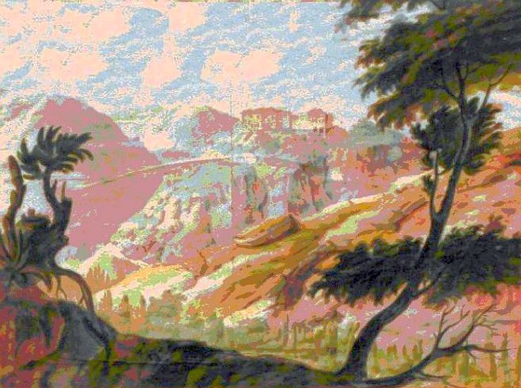 Chateau de Bruniquel par Andr&eacute; Alexandre du M&egrave;ge