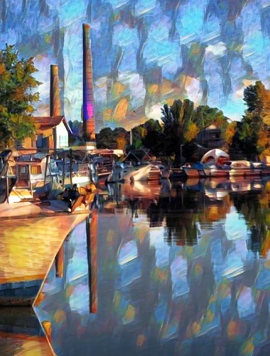 le canal, rue de l'usine &agrave; Montech par dan Kopel
