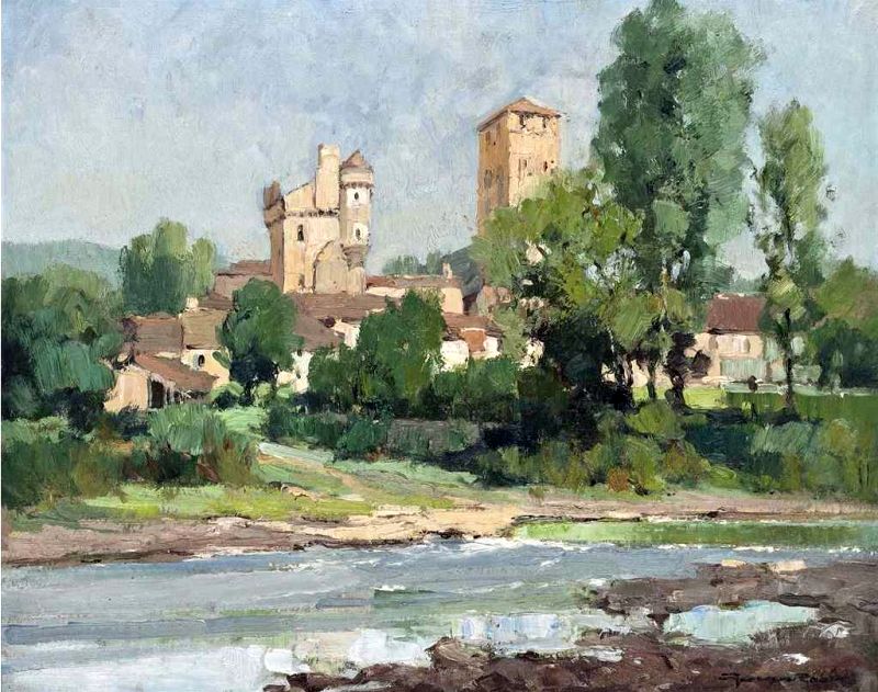 Varen sur l'Aveyron par Georges Charles Robin
