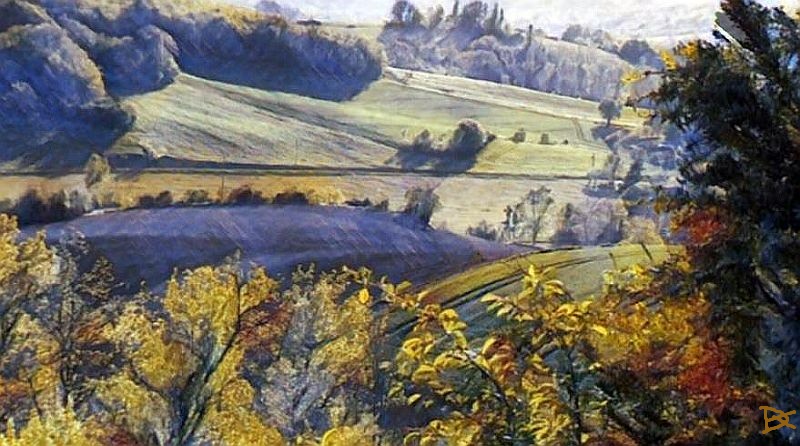 Paysage de Castelnau de Montmirail par Dan Kopel