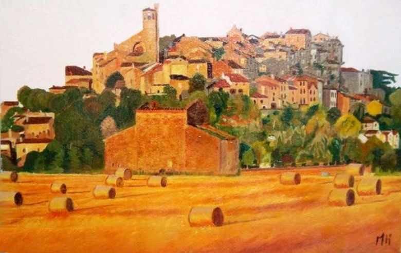 Cordes sur Ciel , soleil couchant par Daniele Morganti