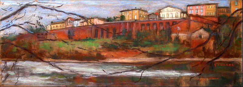 Bord du Tarn  &agrave; Rabastens par Annette Cunnac