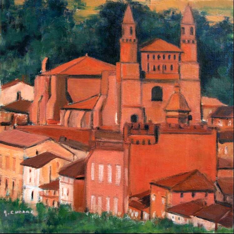 Notre-Dame du Bourg et chateau &agrave; Rabastens par Annette Cunnac