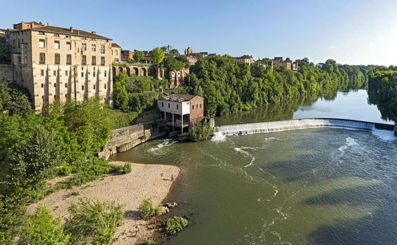 Seuil du moulin &agrave;  Rabastens
