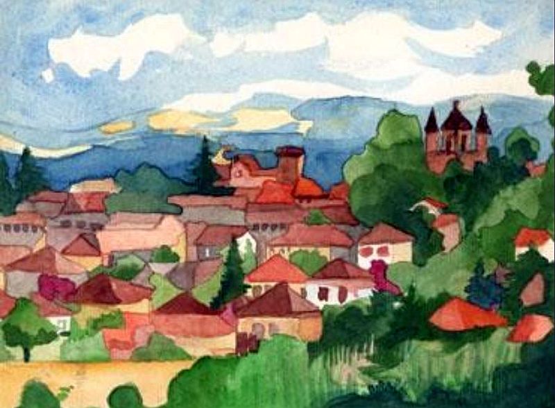 Vue de Rabastens par Fr&eacute;d&eacute;ric Peire