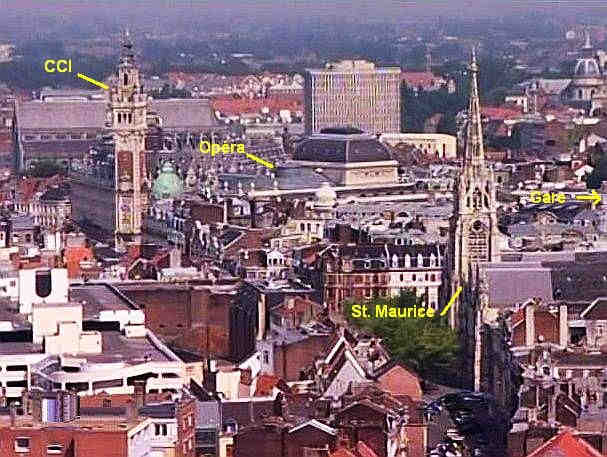 Lille : Op&eacute;ra, CCI,&eacute;glise St maurice