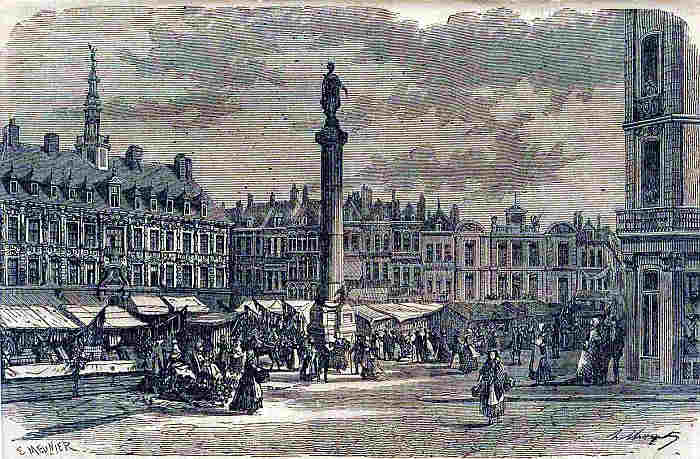 Jur de march&eacute;  sur la Grand Place de Lille par E. Meunier