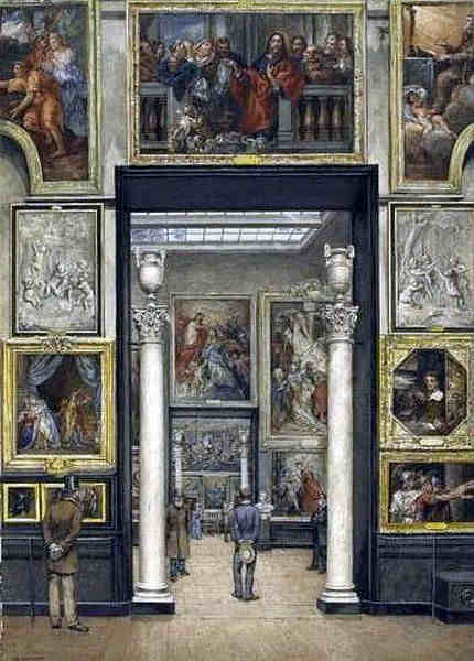 Int&eacute;rieur du Palais des Beaux Arts de Lille par Adolphe VAsseur