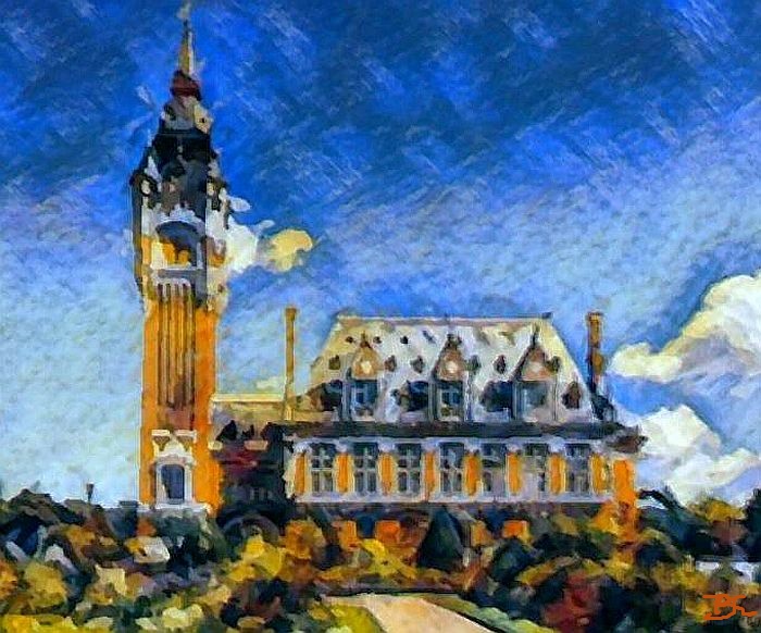 Hotel ville et beffroi Calais par Dan Kopel