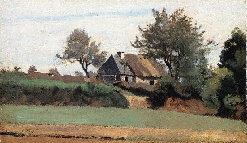 Archicourt, pr&egrave;s d'Arras par Jean-Pabtiste Corot