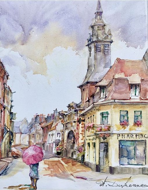 Eglise d'Hesdin par Annie Desfrennes