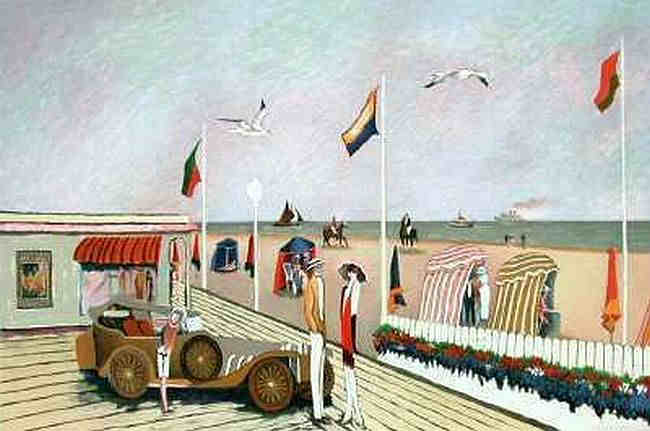 Les planches &agrave; Deauville  par Ramon Dilley