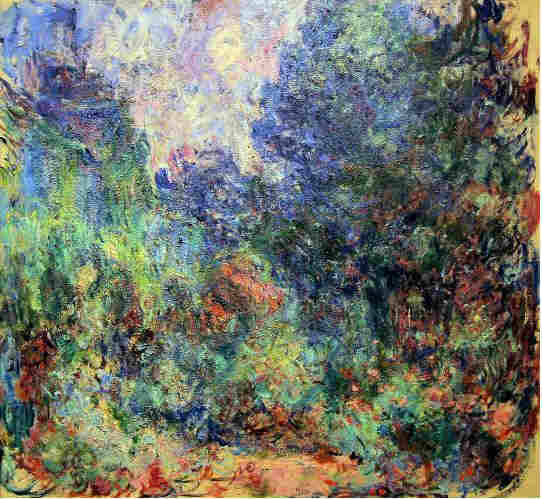 La maison de Giverny vue du jardin aux  roses Giverny par Claude Monet