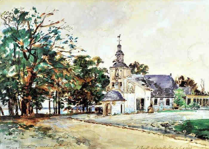 La chapelle Notre-Dame de Gr&acirc;ce  par Jongkind