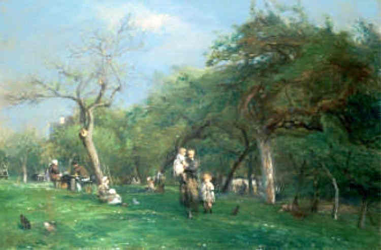 La  ferme St-Sim&eacute;on  par Eug&egrave;ne Boudin