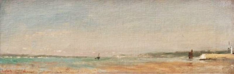 Honfleur par Adolphe F&eacute;lix Cals