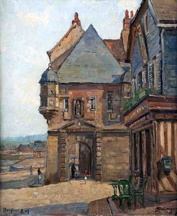 Honfleur par Andr&eacute; Alfred Debergue